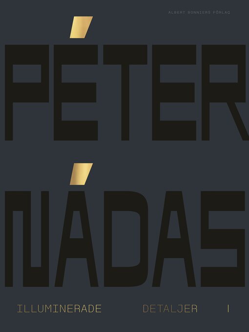 Title details for Illuminerade detaljer 1 by Peter Nádas - Wait list